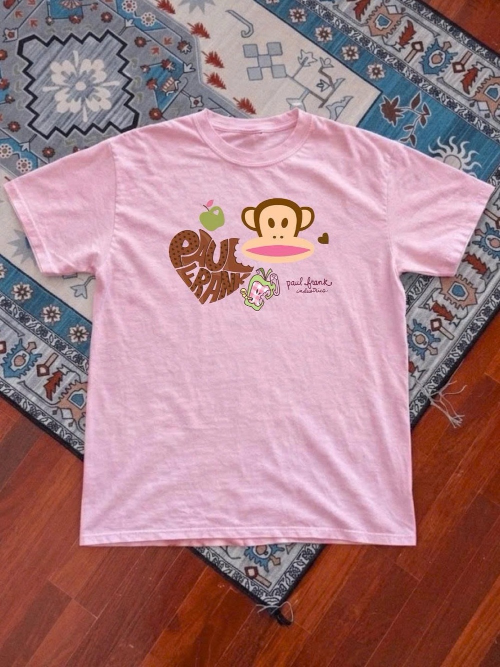 Paul Frank Light Pink Short Sleeve Tee with Julius Monkey Graphic